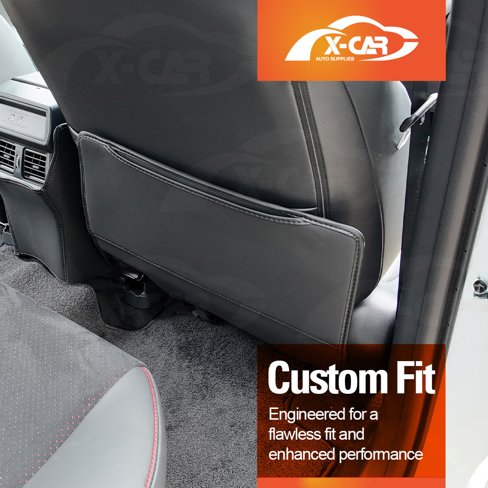 Car Front Seat Back Protectors for Toyota RAV4 6th Gen XA60 2026-Onwards Anti-Kick Mats PU Leather Cover Set of 2