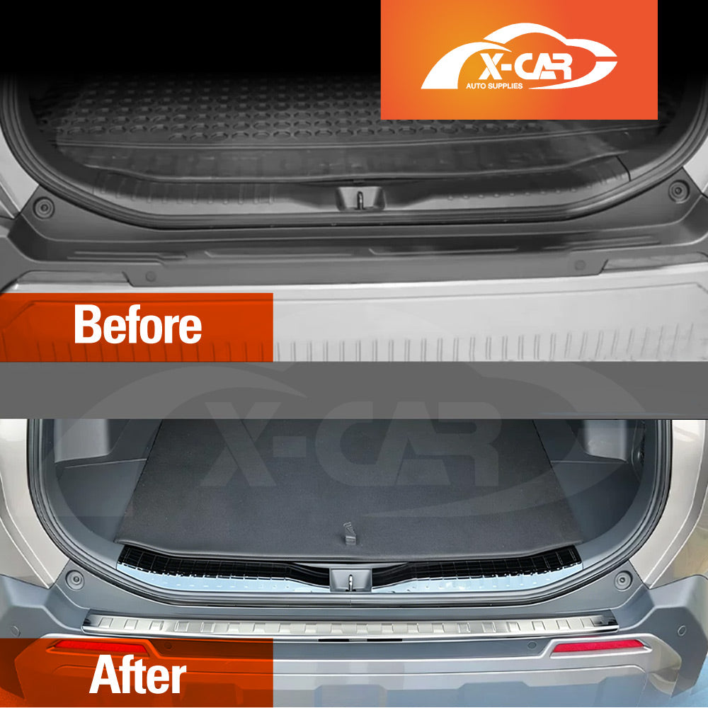 Rear Bumper Guard Trims for Toyota RAV4 6th Gen 2026-Onwards Black Boot Trunk Step Panel Protector Plate Accessories Set of 2
