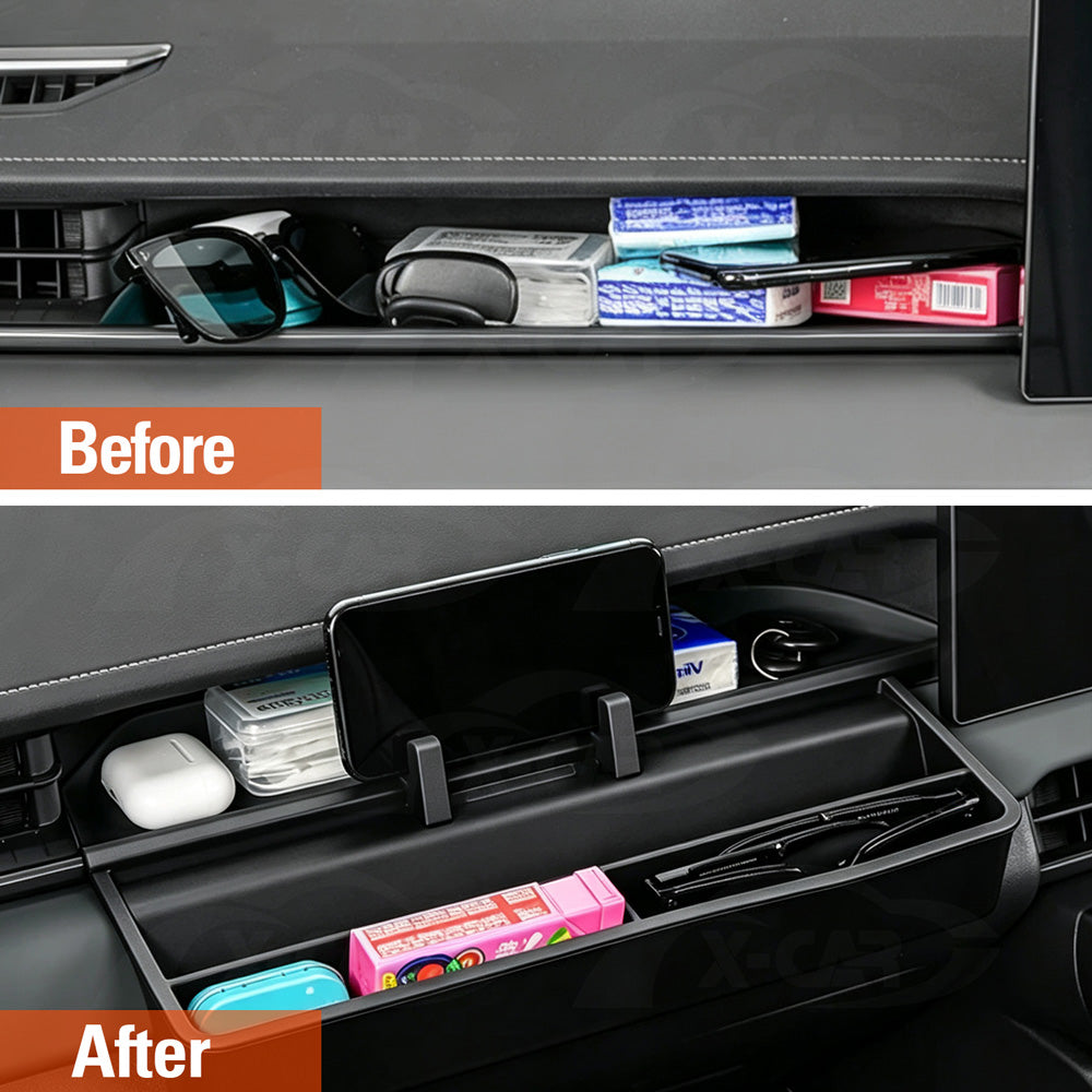 Passenger Dashboard Storage Tray for Toyota RAV4 6th Gen XA60 Series 2026-Onwards Organiser Box Phone Stand Interior Accessories