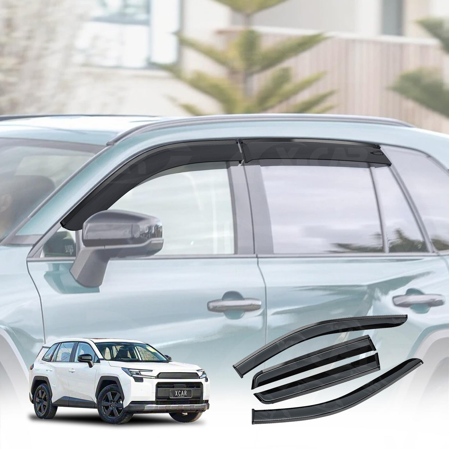 Weathershields for Toyota RAV4 6th Gen 2026-Onwards Car Weather Shields Wind Deflectors Window Sun Visor 4 Pcs
