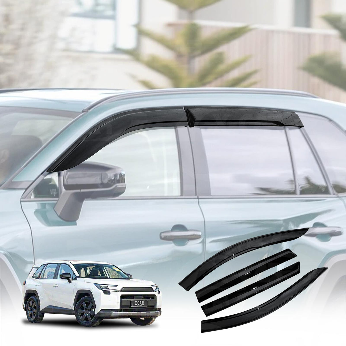 Weathershields for Toyota RAV4 6th Gen 2026-Onwards Car Weather Shields Wind Deflectors Window Sun Visor 4 Pcs