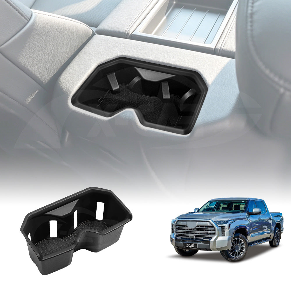Rear Cup Holder Insert for Toyota Tundra VXKH75L Series 2023-Onwards Centre Console Rubber Interior Accessories