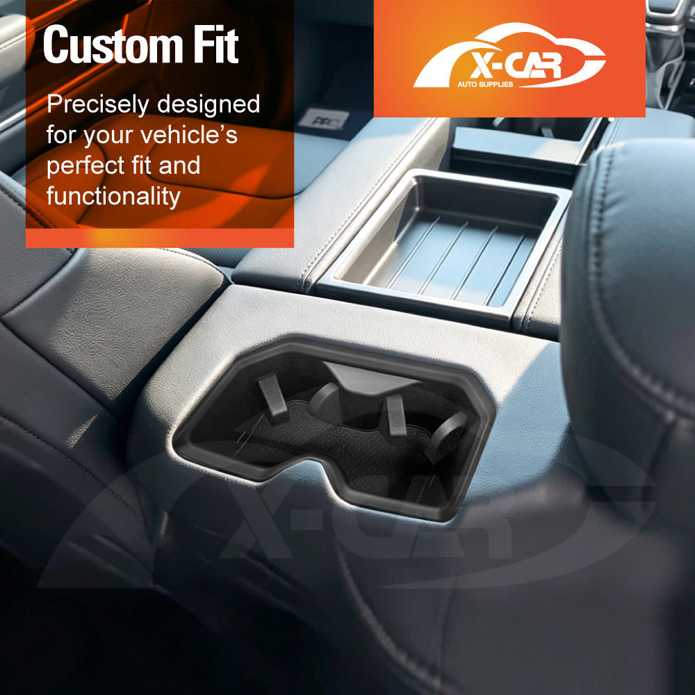 Rear Cup Holder Insert for Toyota Tundra VXKH75L Series 2023-Onwards Centre Console Rubber Interior Accessories