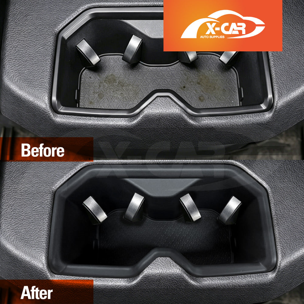 Rear Cup Holder Insert for Toyota Tundra VXKH75L Series 2023-Onwards Centre Console Rubber Interior Accessories