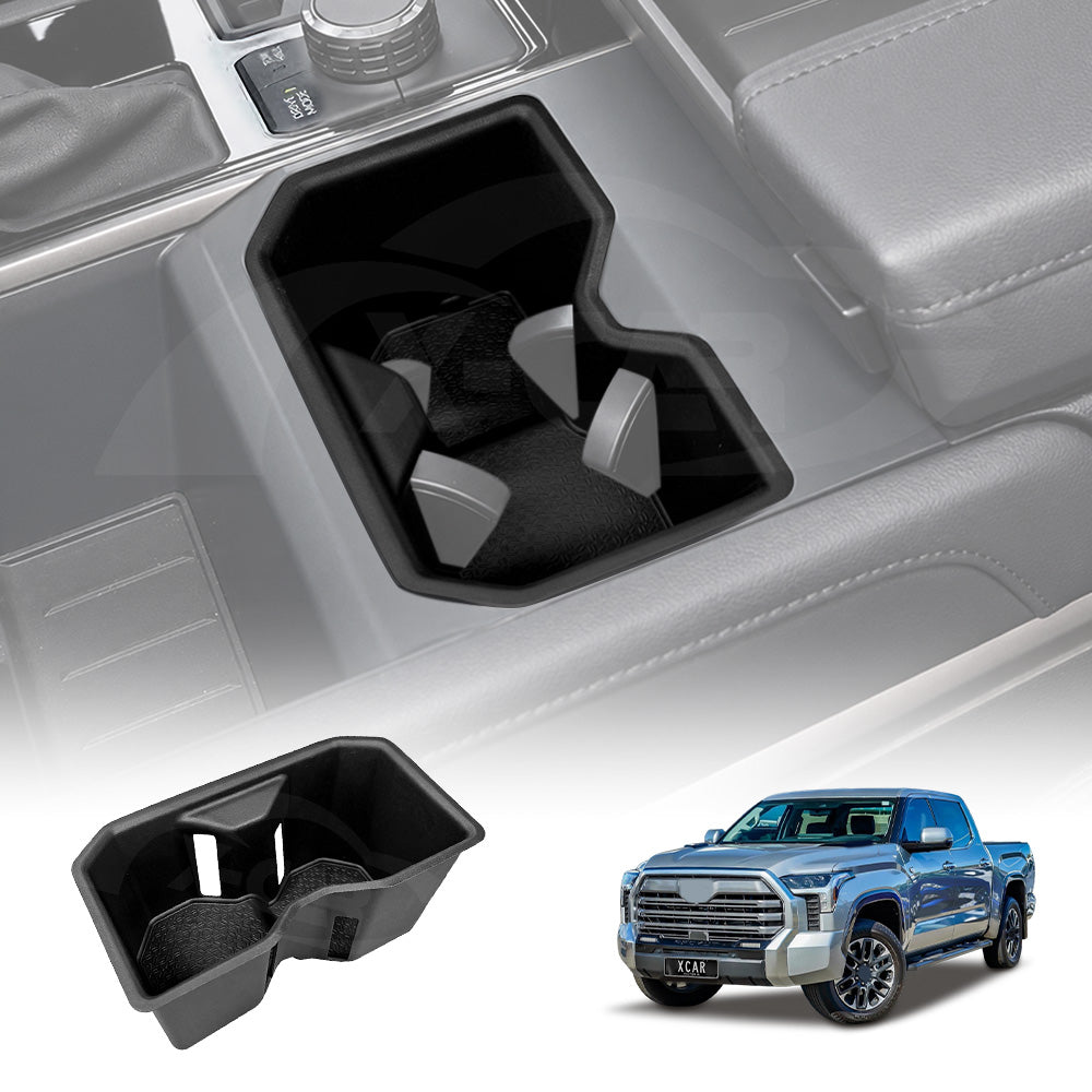 Front Cup Holder Insert for Toyota Tundra VXKH75L Series 2023-Onwards Centre Console Rubber Interior Accessories