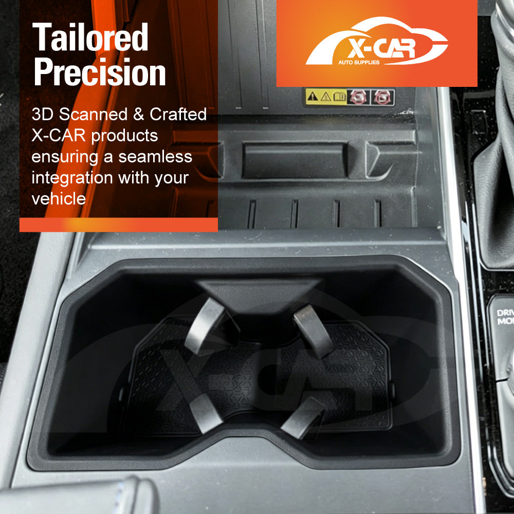 Front Cup Holder Insert for Toyota Tundra VXKH75L Series 2023-Onwards Centre Console Rubber Interior Accessories