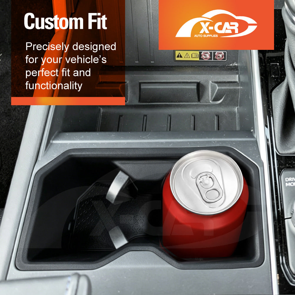 Front Cup Holder Insert for Toyota Tundra VXKH75L Series 2023-Onwards Centre Console Rubber Interior Accessories