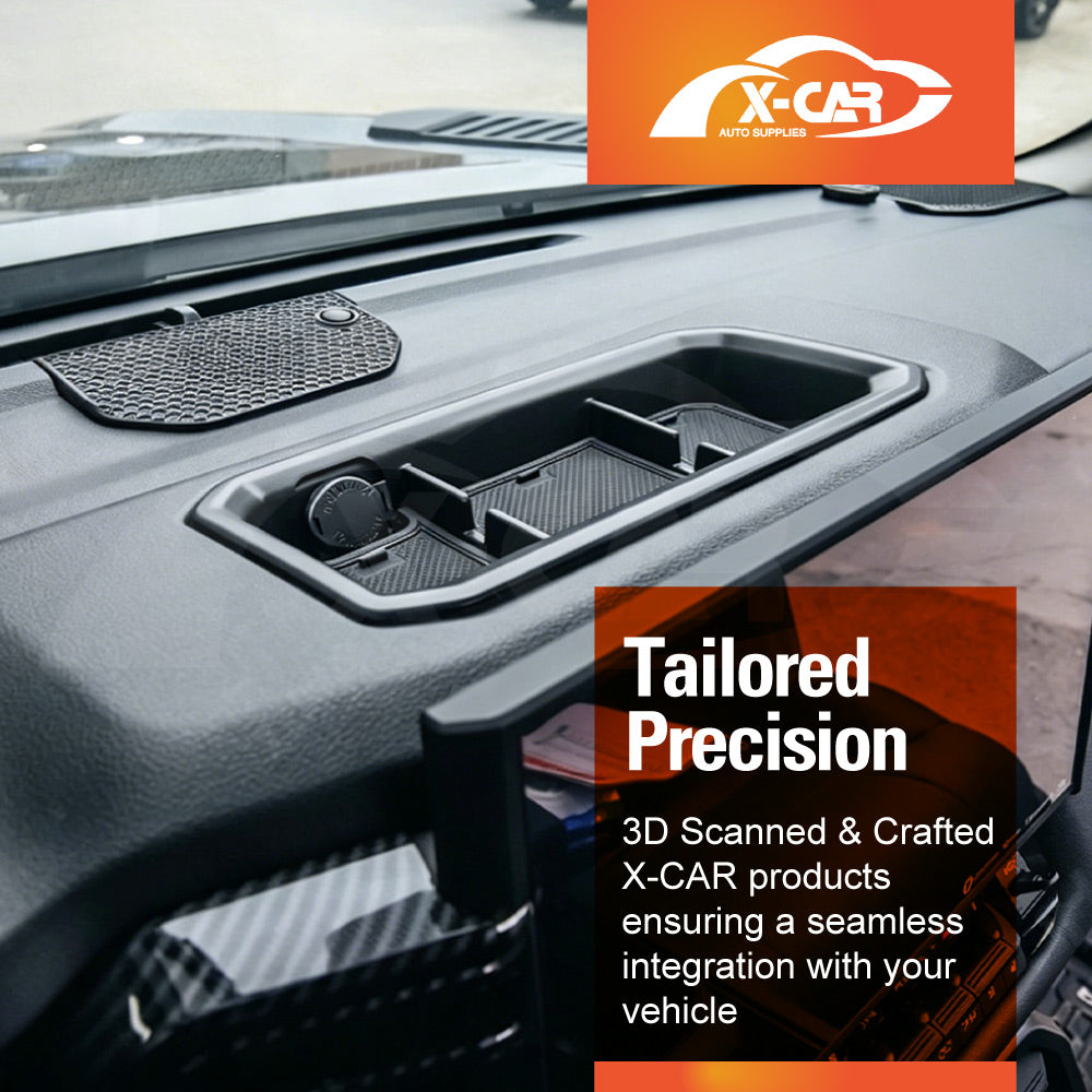 Dashboard Storage Tray for Toyota Tundra VXKH75L Series 2023-Onwards Behind Touch Screen Organizer Centre Console Interior Accessories