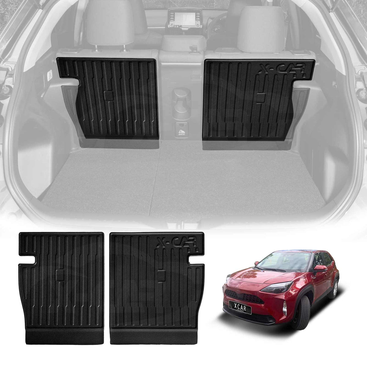 Kick Mats for Toyota Yaris Cross MXP Series 2020-Onwards All Weather Heavy Duty Back Seat Protector Cover