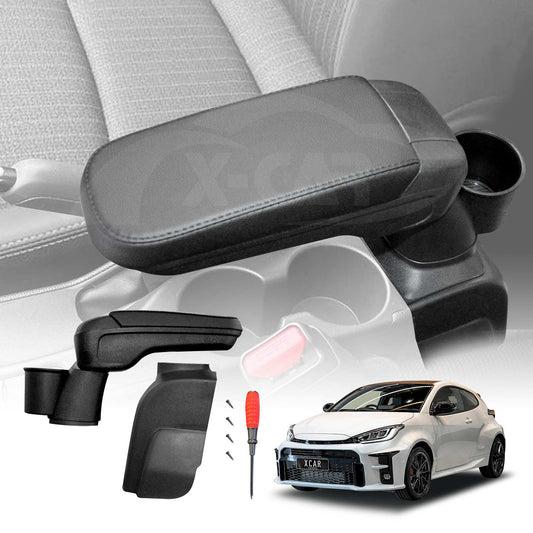 Central Armrest Storage Box with Cup Holder for Toyota Yaris GR 2021-Onwards Arm Rest Car Interior Accessories