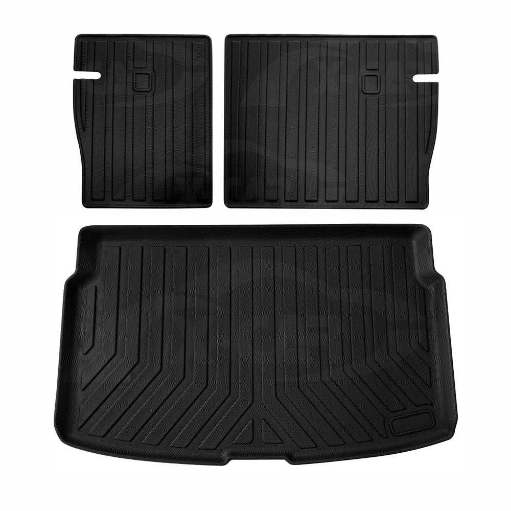 Boot Liner Kick Mats Set for Toyota Yaris Hatch 2020-Onwards All Weather Heavy Duty Cargo Car Trunk Back Seat Protector