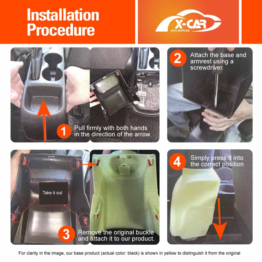 Central Armrest Storage Box with Cup Holder for Toyota Yaris GR 2021-Onwards Arm Rest Car Interior Accessories