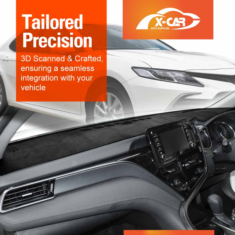 Dash Mat for Toyota Camry 2018-2024 with Heads Up Display Microfiber Non-Slip Pad Cover Interior Accessories