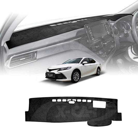 Dash Mat for Toyota Camry 2018-2024 with Heads Up Display Microfiber Non-Slip Pad Cover Interior Accessories