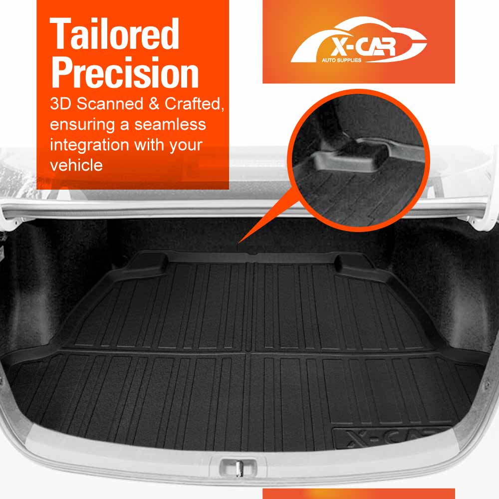 3D Floor Mats Boot Liner for Toyota Corolla Sedan 2019-Onwards All Weather Heavy Duty Cargo Car Trunk Luggage Tray