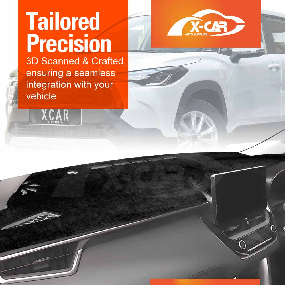 Dash Mat for Toyota Corolla Cross 2022-Onwards Non-Slip Microfiber Dashboard Pad Interior Accessories