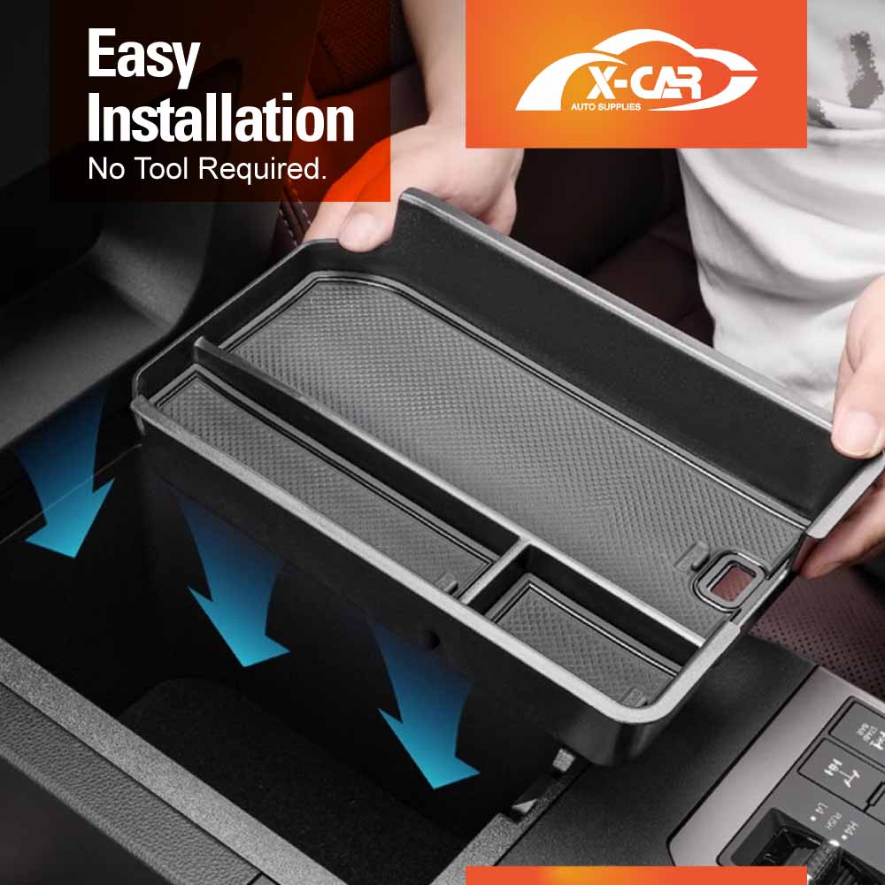 Centre Console Organizer Tray for Toyota Prado 250 Series GX/GXL without Cool Box 2024-Onwards Armrest Storage Box Cup Holder Car Accessories