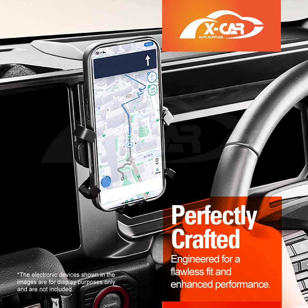 Phone Holder with Storage Tray for Toyota Prado 250 Series 2024-Onwards Car Screen Hidden Organizer Accessories