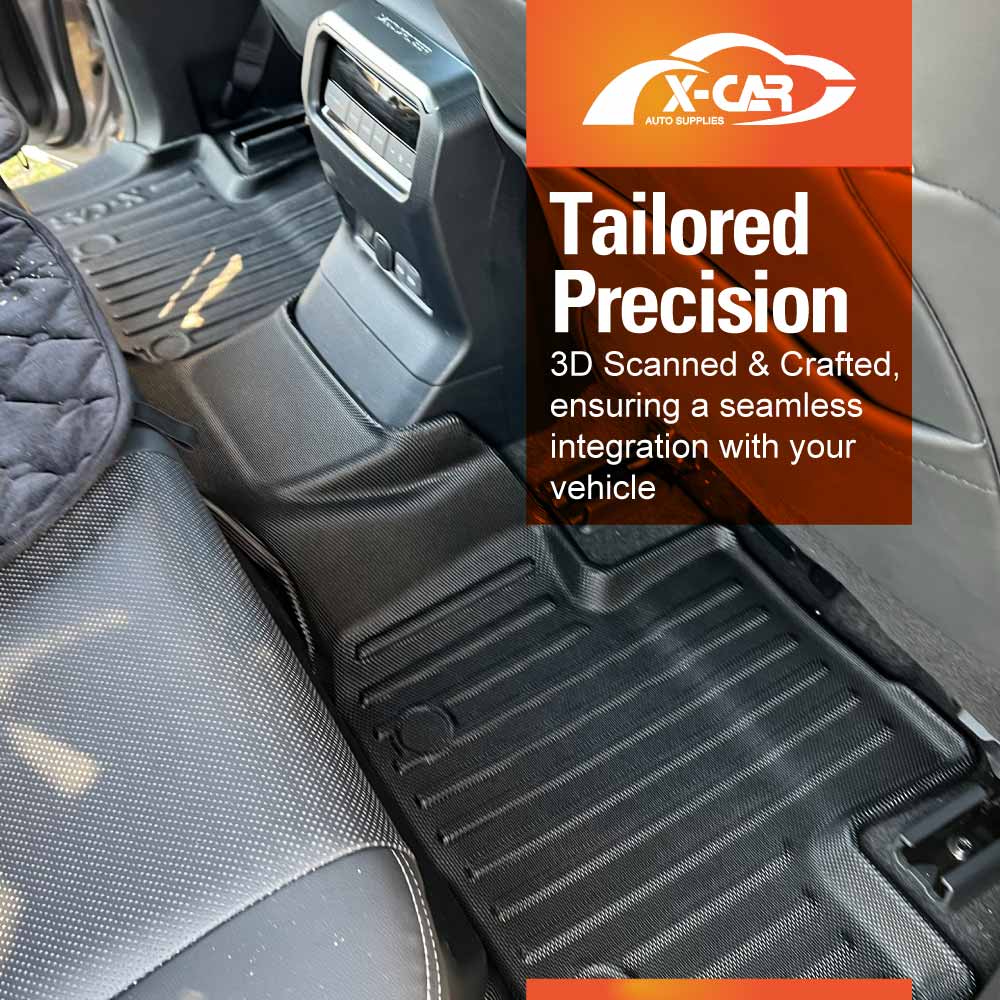 Floor Mats Boot Liner Set for Lexus GX 550 GX550 5 Seater 2024-Onwards All Weather Heavy Duty Cargo Kick Mats Back Seat Protector Cover