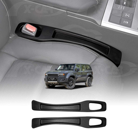 Car Seat Gap Filler Organizer for Toyota Prado 250 Series 2024-Onwards Extra Console Side TPE Storage Box Accessories