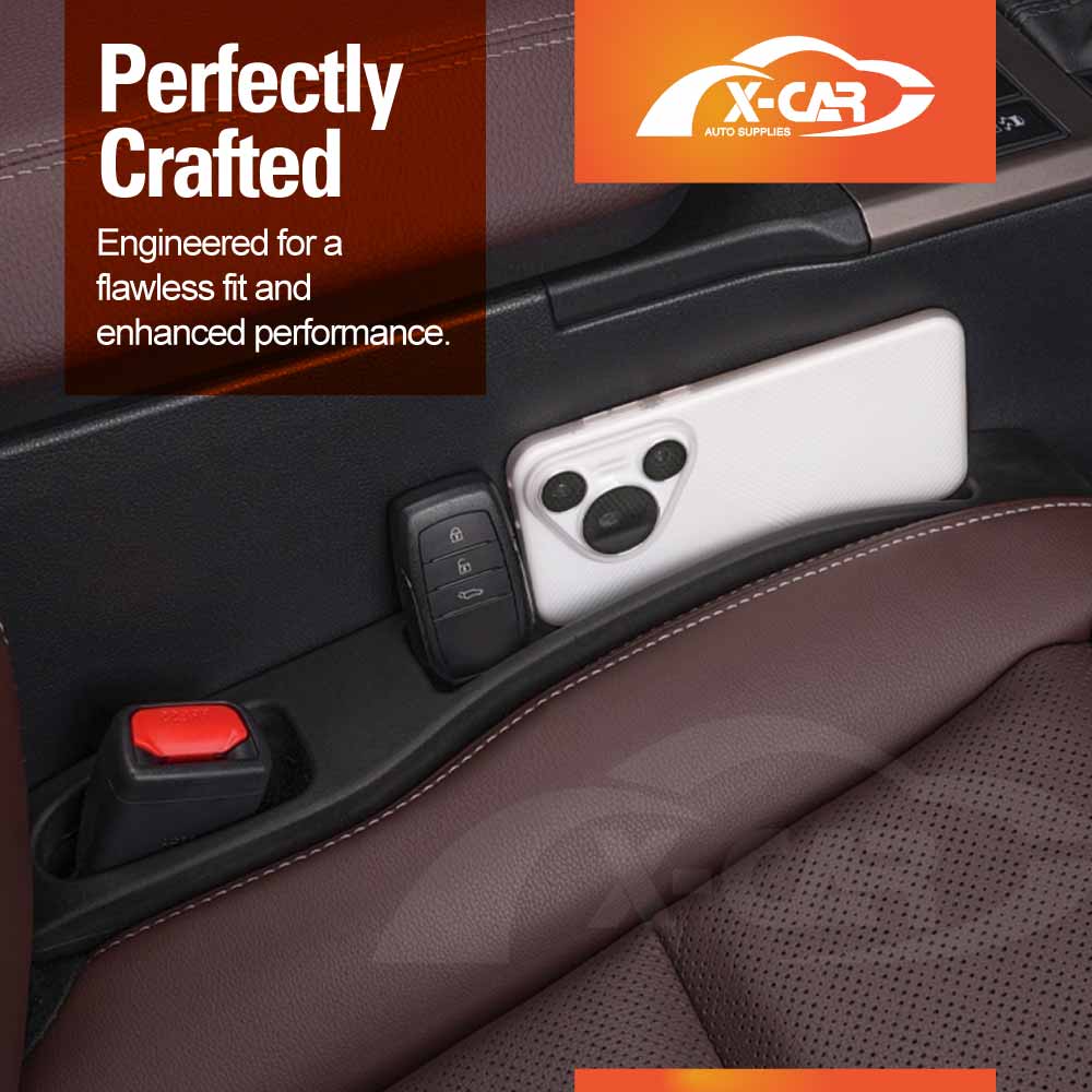 Car Seat Gap Filler Organizer for Toyota Prado 250 Series 2024-Onwards Extra Console Side TPE Storage Box Accessories