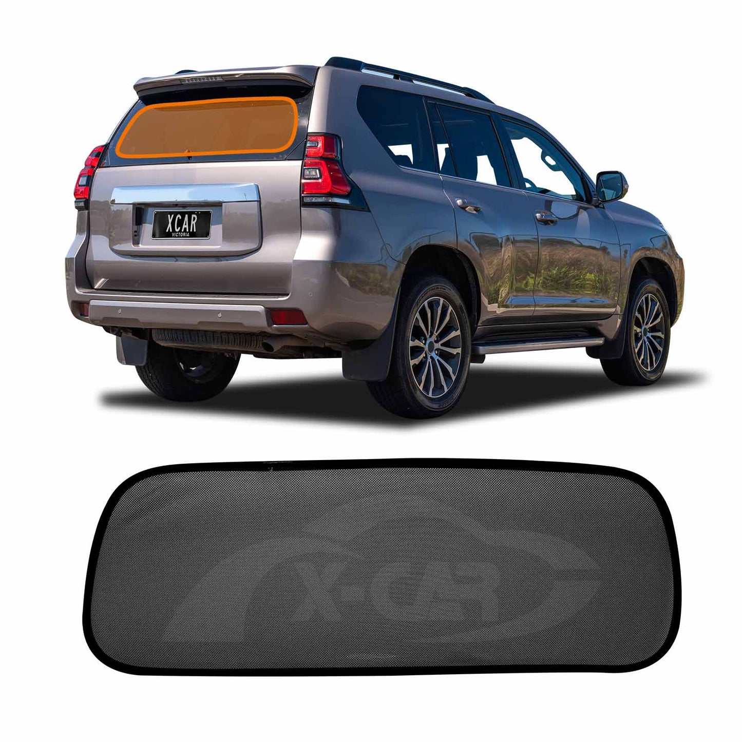 Rear Windscreen Sun Shade for Toyota Prado 150 Series NON-Spare Wheel On Tailgate 2009-2024 Car Custom Wind Screen Sun Blind Mesh