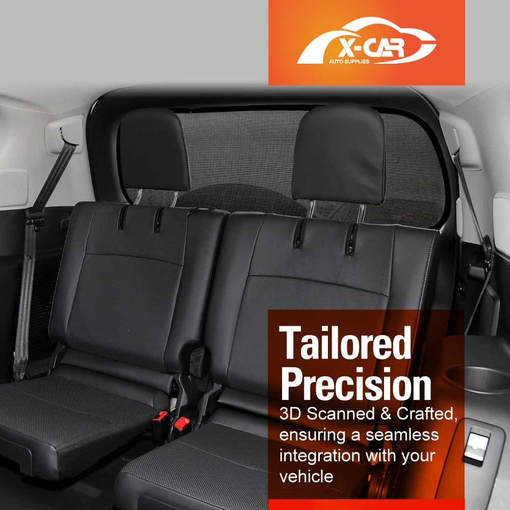 Rear Windscreen Sun Shade for Toyota Prado 150 Series With Spare Wheel On Tailgate 2009-2024 Car Custom Wind Screen Blind Mesh