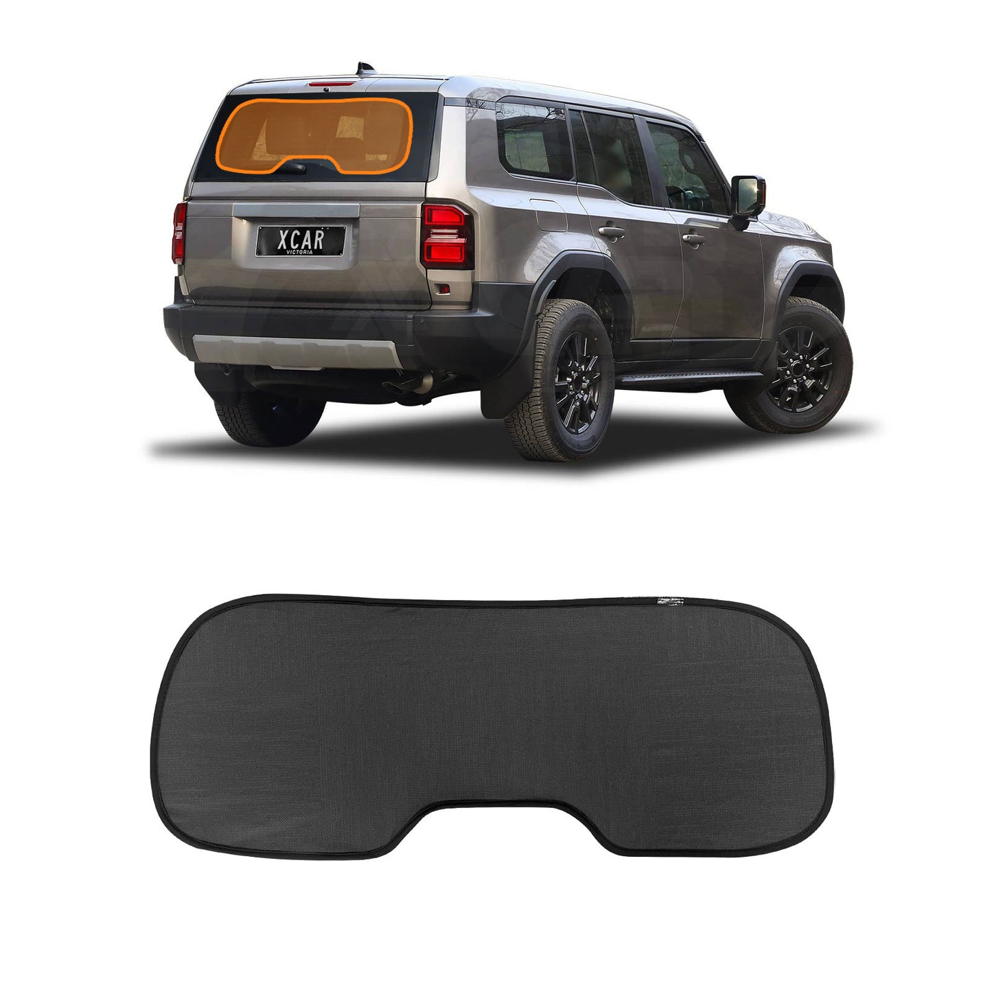 Rear Windscreen Sun Shade for Toyota Prado 250 Series 2024-Onwards Car Custom Wind Screen Sun Blind Mesh