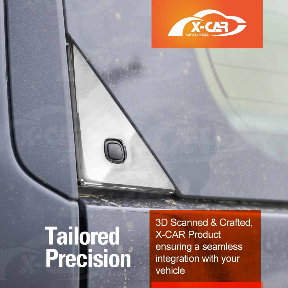 Rear Tailgate Window Switch Trim for Toyota Prado 250 Series 2024-Onwards Window Decoration Modification Silver Panel Cover Accessories