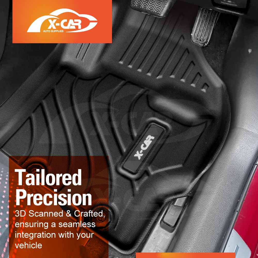 3D Floor Mats Boot Liner Set for Toyota Yaris Hatch 2020-Onwards All Weather Heavy Duty Cargo Car Trunk Luggage Tray