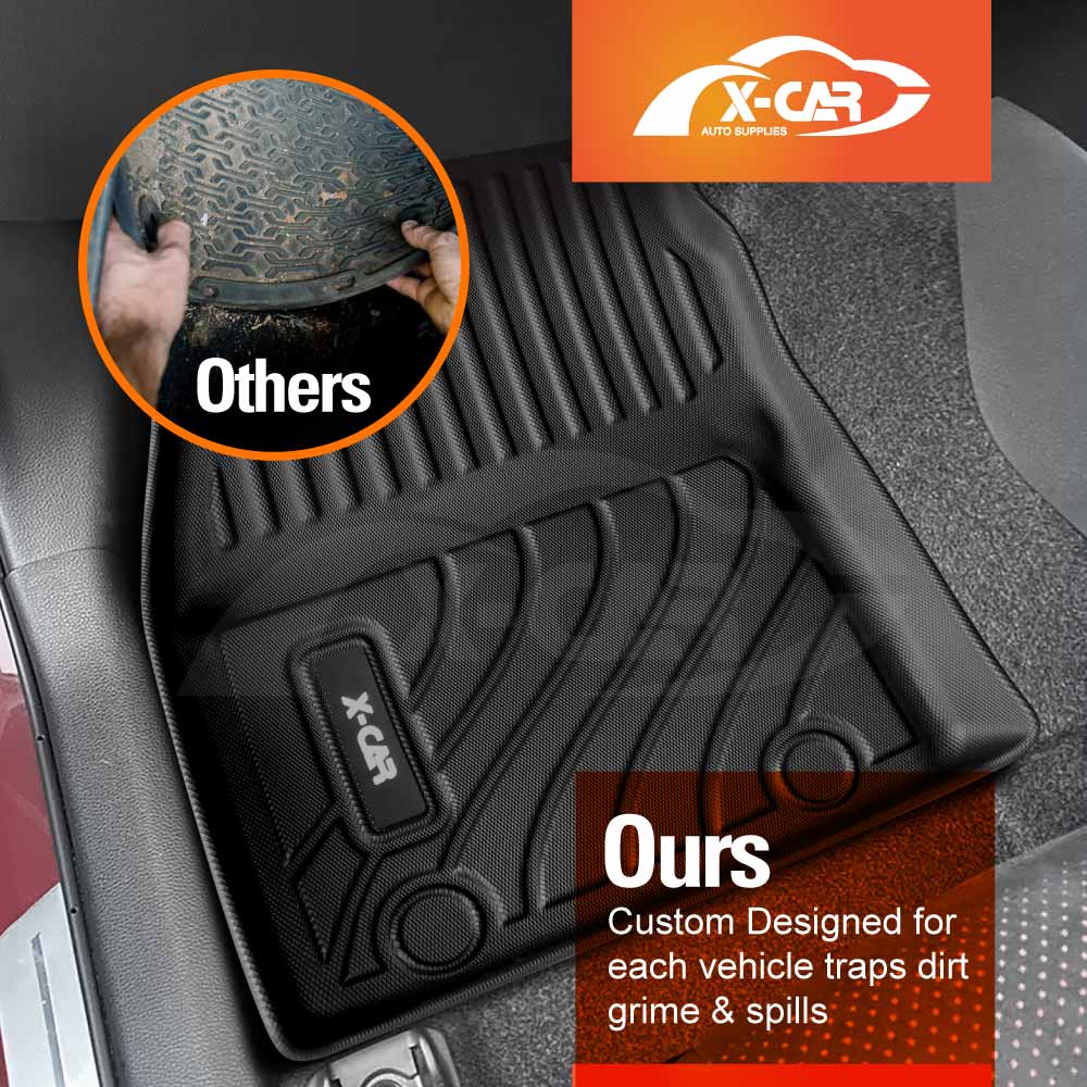 3D Floor Mats Boot Liner Set for Toyota Yaris Hatch 2020-Onwards All Weather Heavy Duty Cargo Car Trunk Luggage Tray