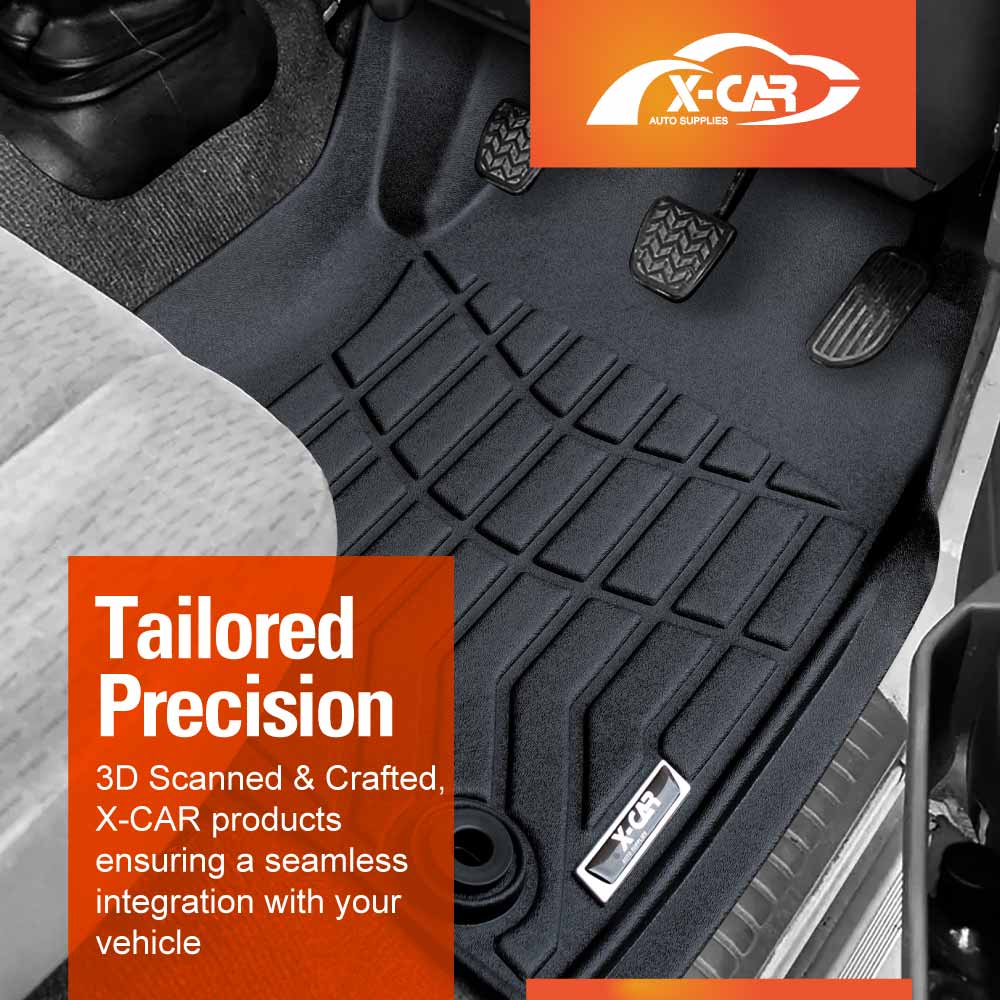 3D Front Floor Mats for Toyota Land Cruiser 79 Series Single Cab 2012-2016 Heavy Duty All Weather Car Mats Carpet Liner Set