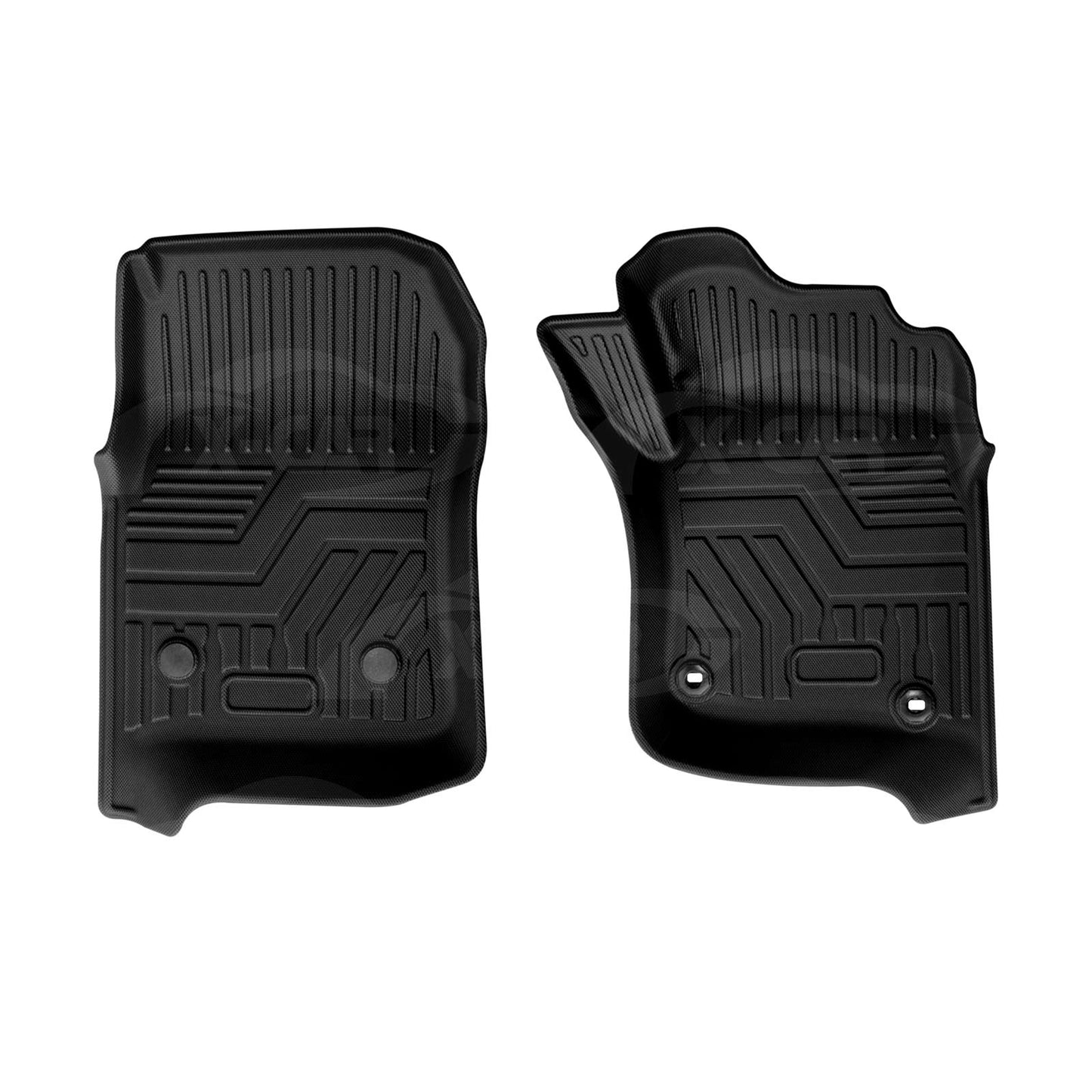 3D Front Floor Mats for Toyota Land Cruiser 78 Series Troopcarrier 2012-Onwards Heavy Duty All Weather Car Mats Carpet Liner Set