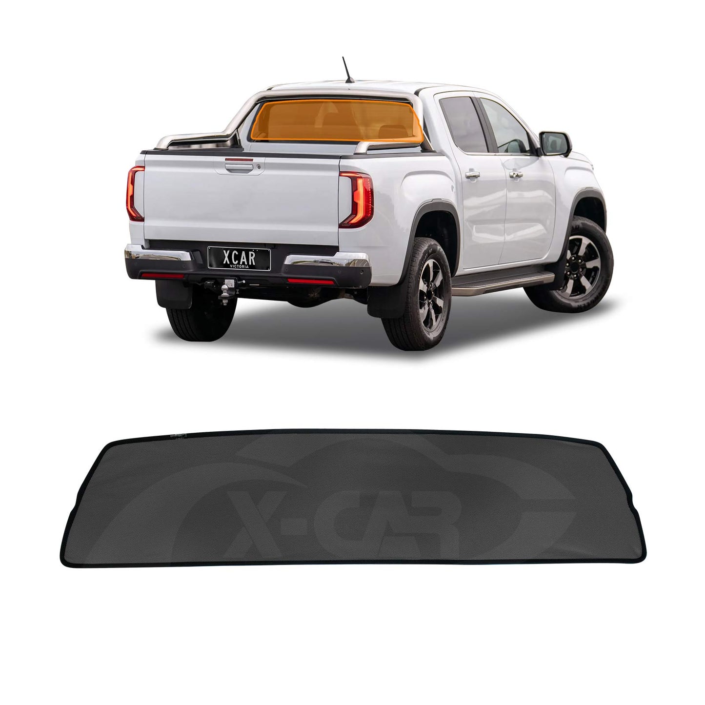 Rear Windscreen Sun Shade for Volkswagen Amarok 2009-2022 Magnetic Car Custom Wind Screen Sun Blind Mesh
