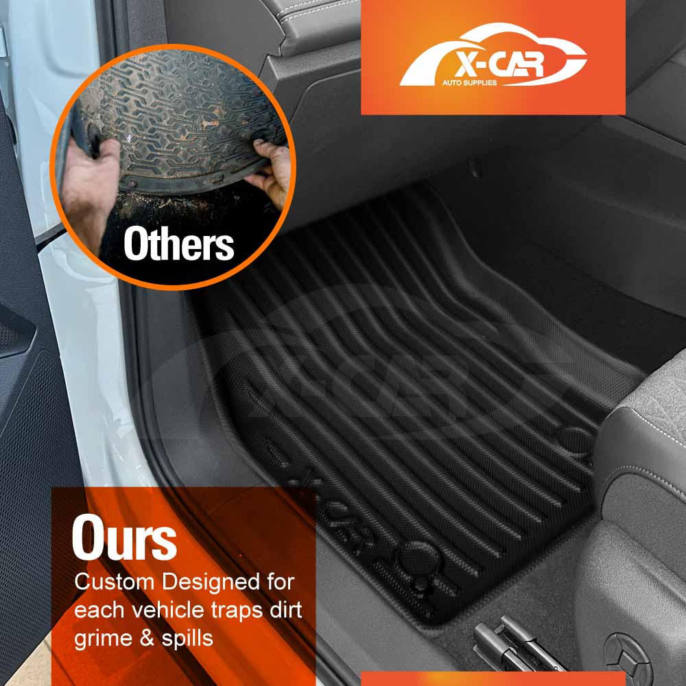 Floor Mats Boot Liner Set for Volkswagen VW Tiguan CT Series 2025-Onwards All Weather Heavy Duty Car Trunk Cargo Kick Back Seat Protector Cover