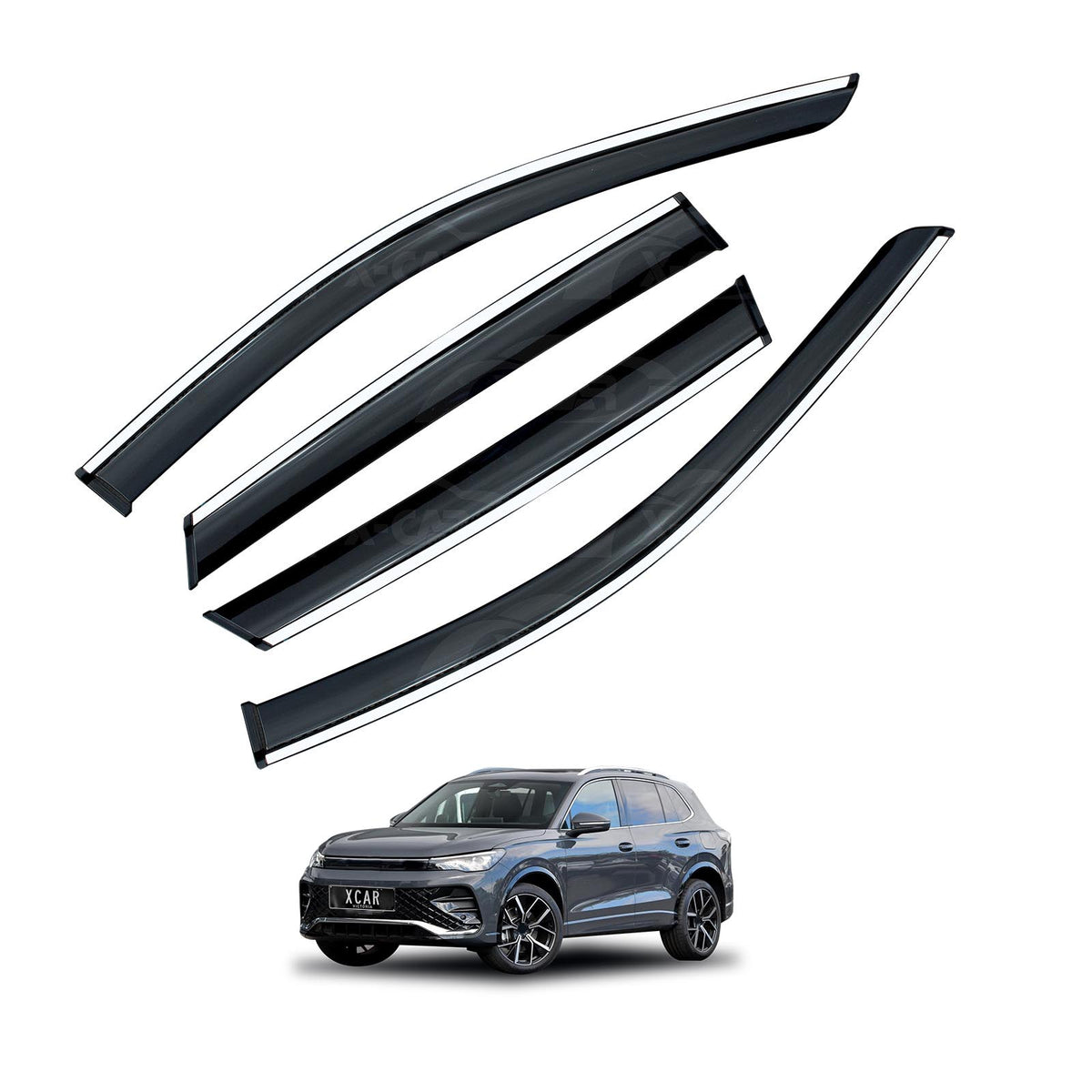 Weathershields for Volkswagen VW Tiguan CT Series 2025-Onwards Car Weather Shields Wind Deflectors Window Sun Visor 4-Piece Set