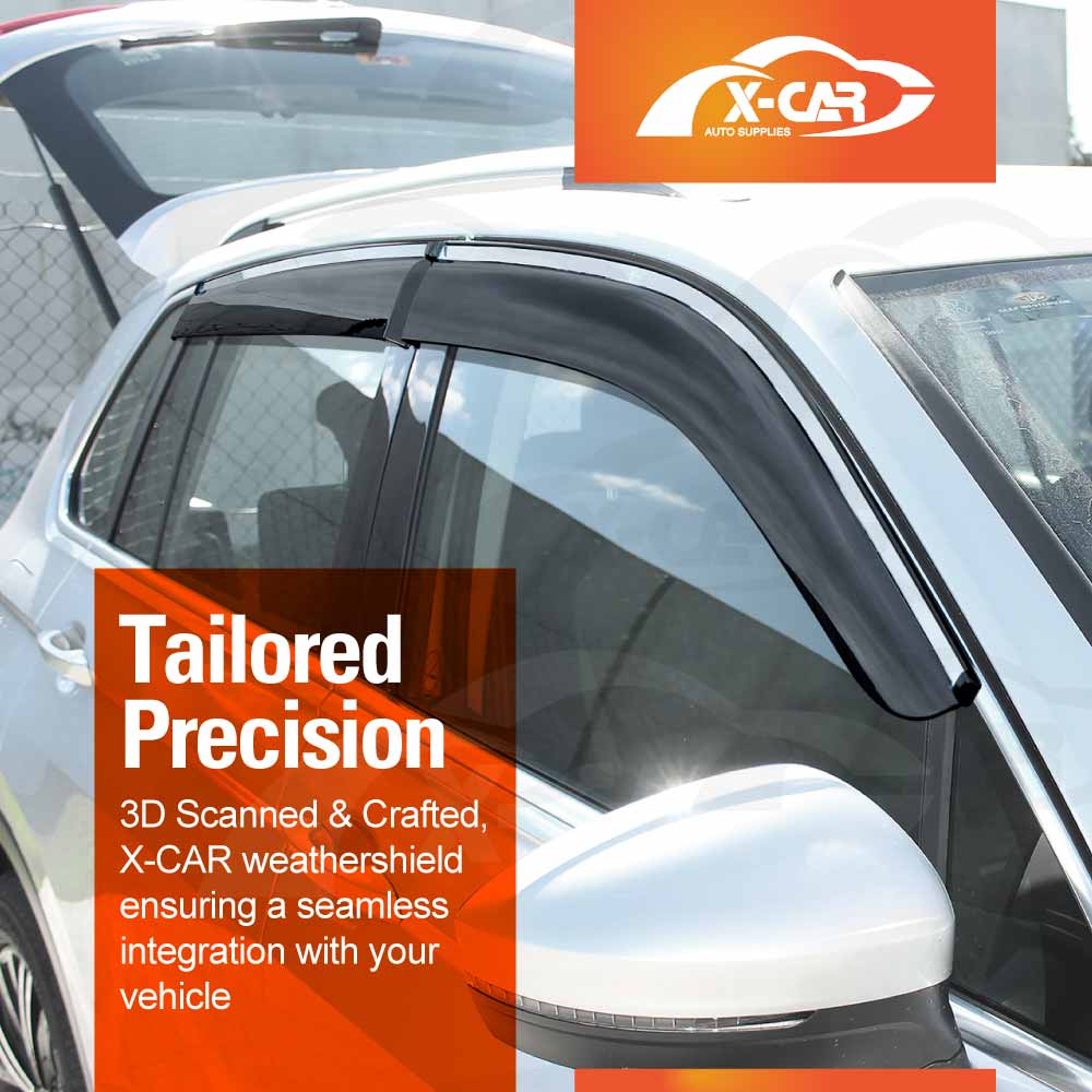 Weathershields for Volkswagen VW Tiguan CT Series 2025-Onwards Car Weather Shields Wind Deflectors Window Sun Visor 4-Piece Set