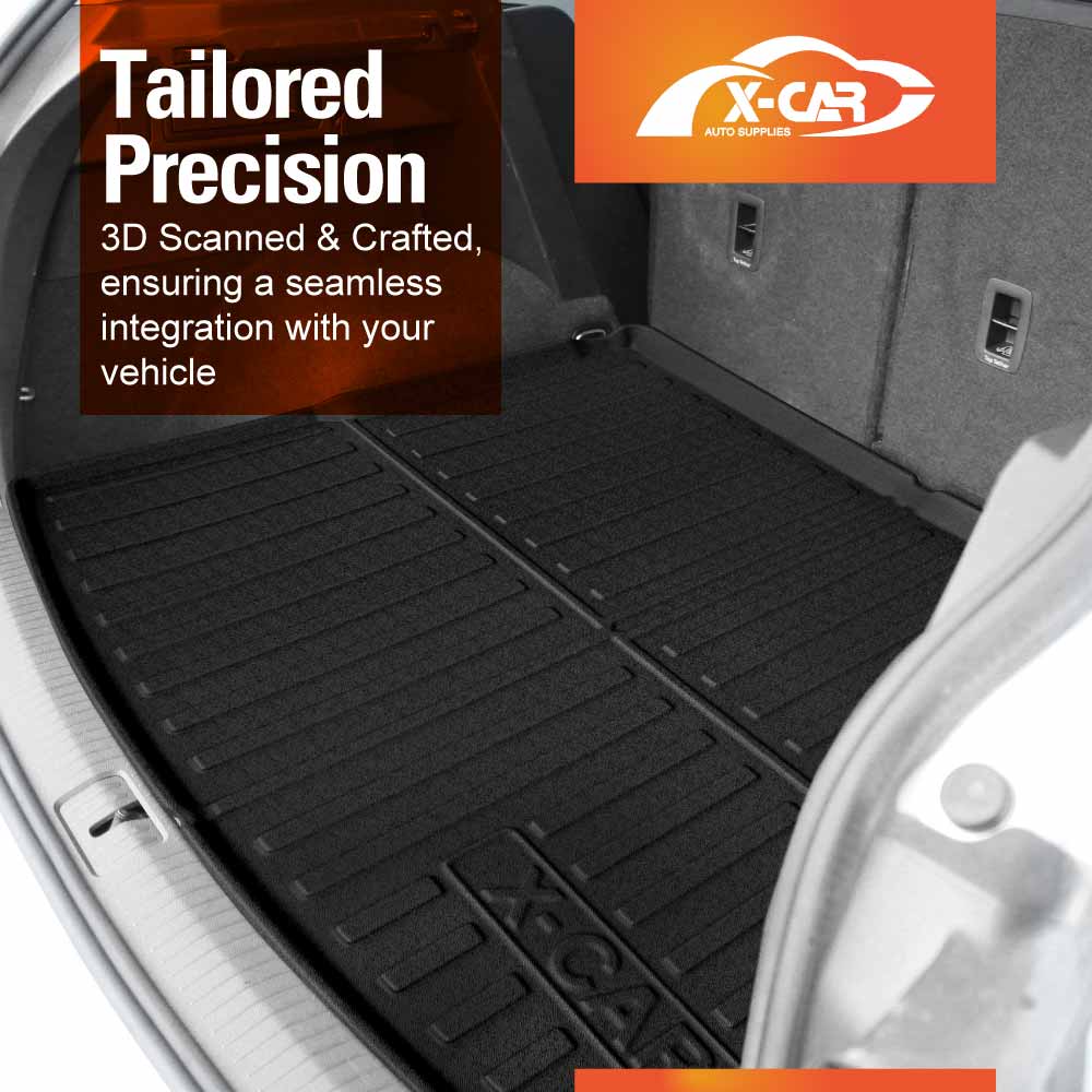 3D Floor Mats Boot Liner for Volkswagen VW Tiguan 2016-2024 All Weather Heavy Duty Cargo Car Trunk Luggage Tray