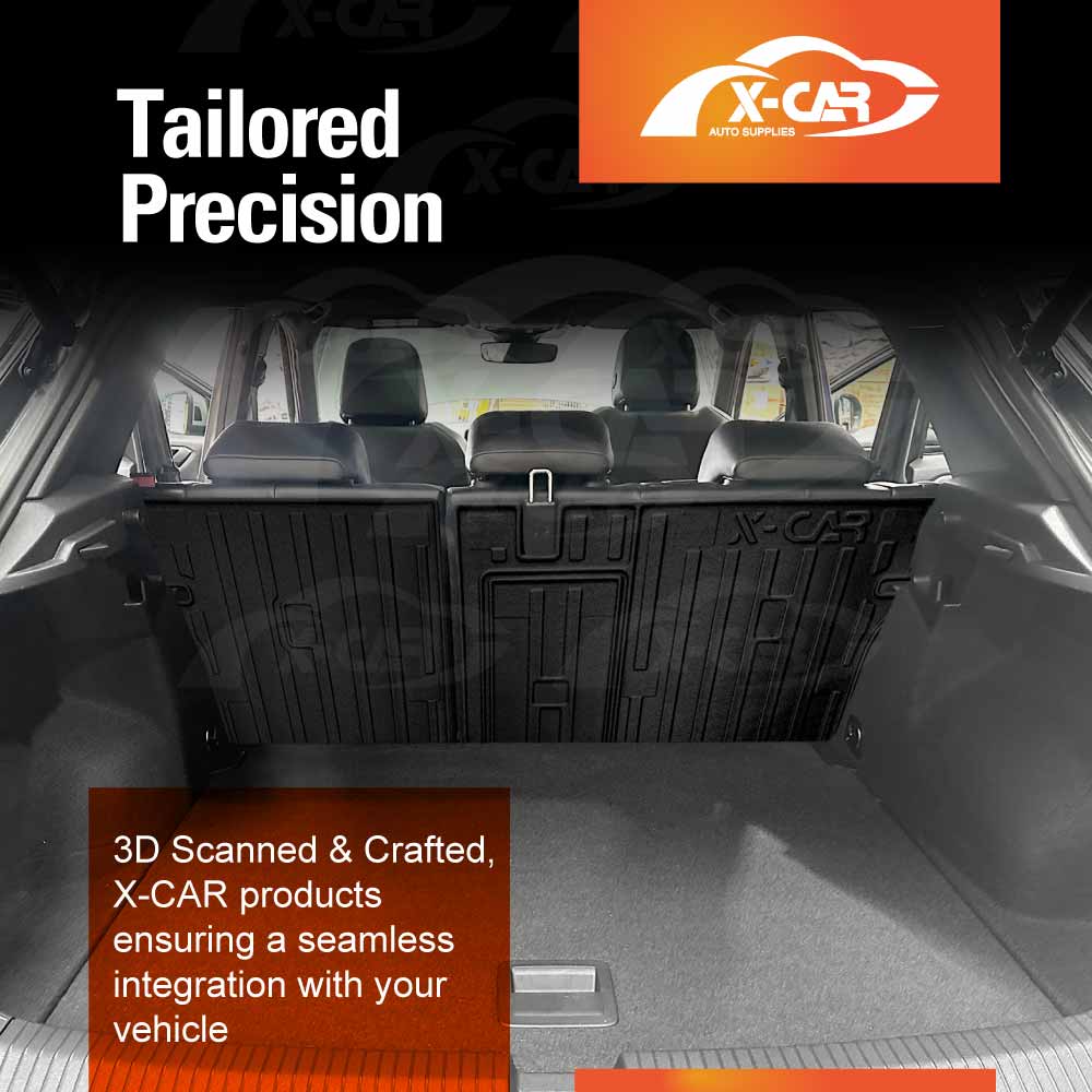 Boot Liner Kick Mats Set for Volkswagen VW T-Roc 2020-Onwards All Weather Heavy Duty Cargo Car Trunk Back Seat Protector