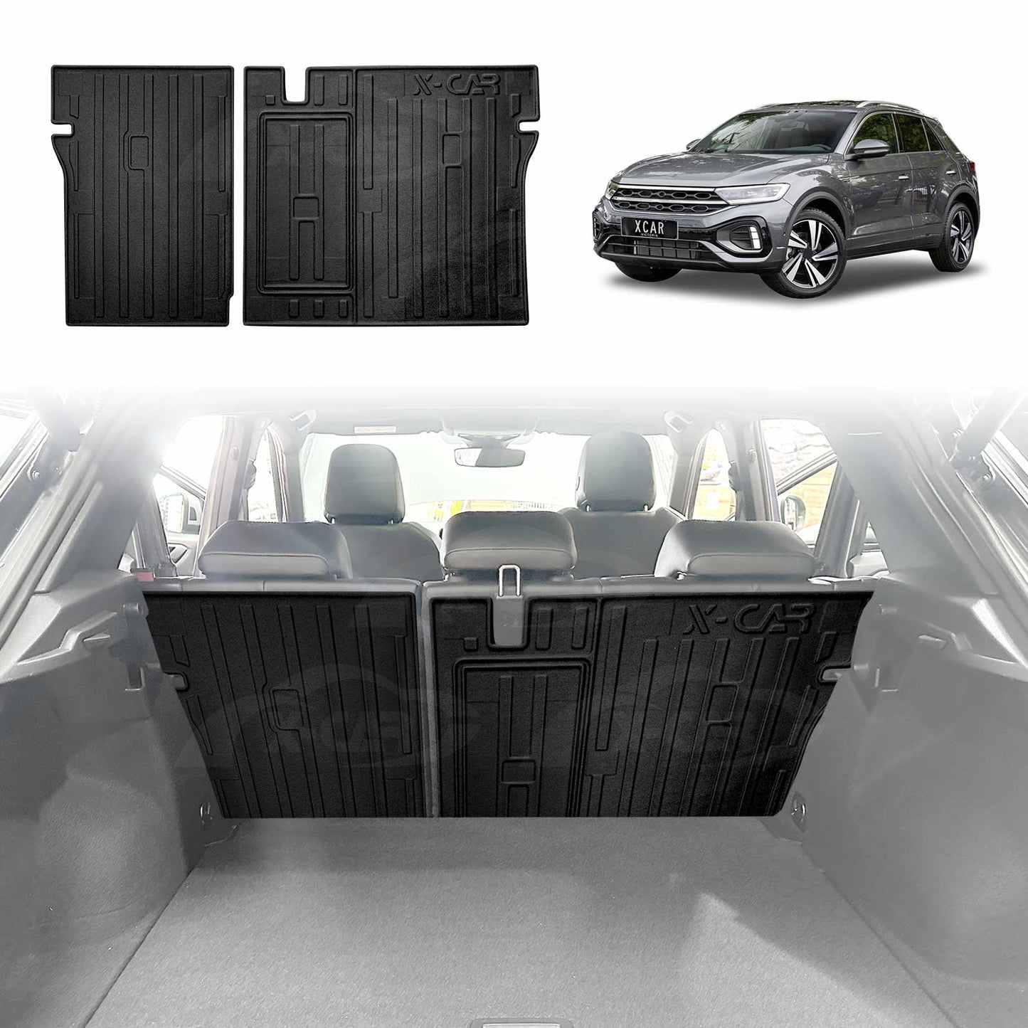Back Seat Protector for Volkswagen VW T-Roc 2020-Onwards All Weather Heavy Duty Car Seat Kick Mats Cover Accessories