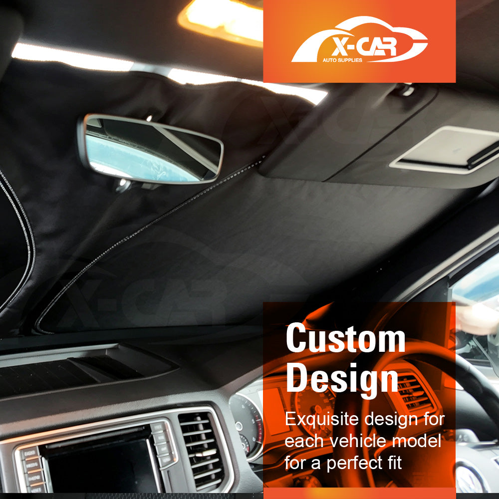 WindScreen Sun Shade for Volkswagen Amarok 2009-2022 Blocks UV Rays Foldable Custom Wind Screen Sun Visor Protector