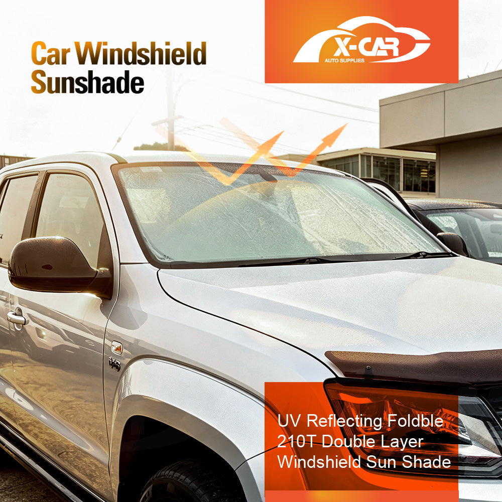 WindScreen Sun Shade for Volkswagen Amarok 2009-2022 Blocks UV Rays Foldable Custom Wind Screen Sun Visor Protector