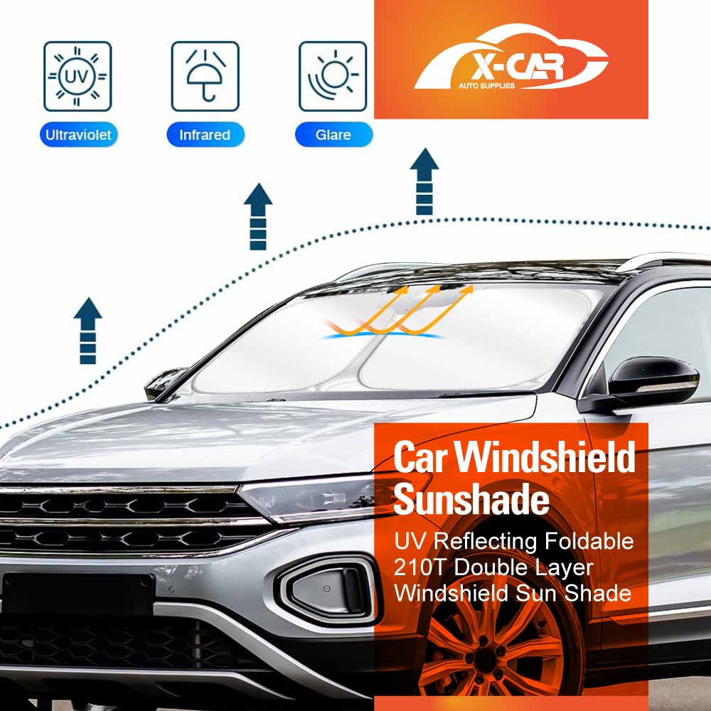 WindScreen Sun Shade for Volkswagen T-Roc 2020-2025 Blocks UV Rays Foldable Custom Wind Screen Sun Visor Protector