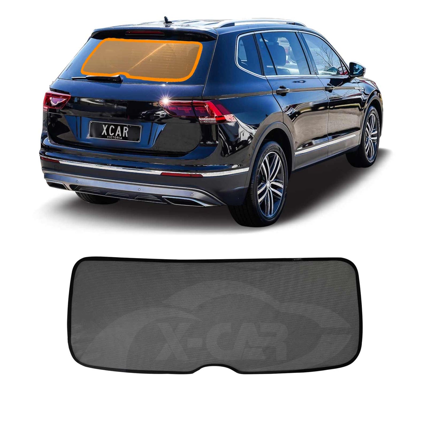 Rear Windscreen Sun Shade for Volkswagen VW Tiguan Allspace 7 Seater 2018-2024 Car Custom Wind Screen Sun Blind Mesh