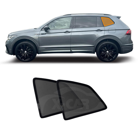 Port Window Sun Shade for Volkswagen VW Tiguan Allspace 7 Seater 2018-2024 UV Protection Car Sunshade Blind Mesh