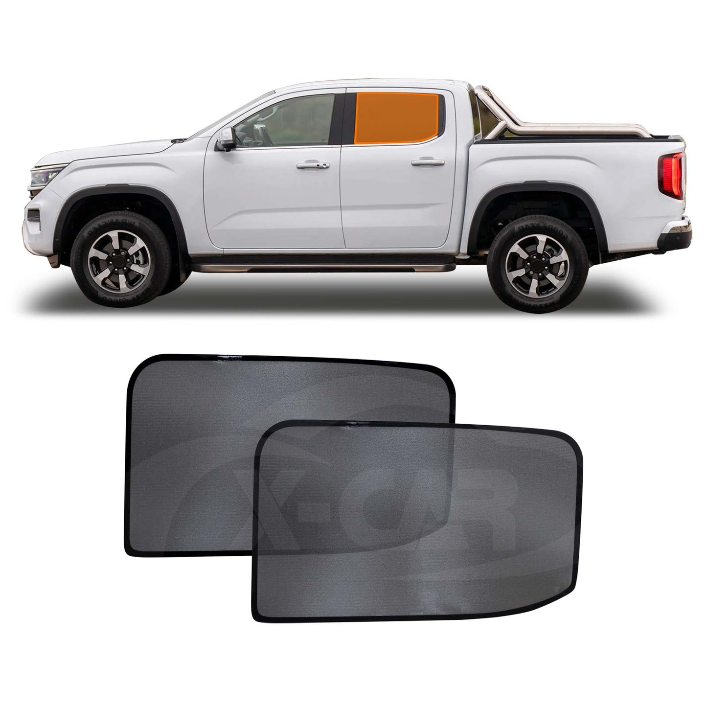 Rear Window Sun Shade for Volkswagen Amarok NF Series 2023-Onwards Dual Cab Car Sun Blind Mesh