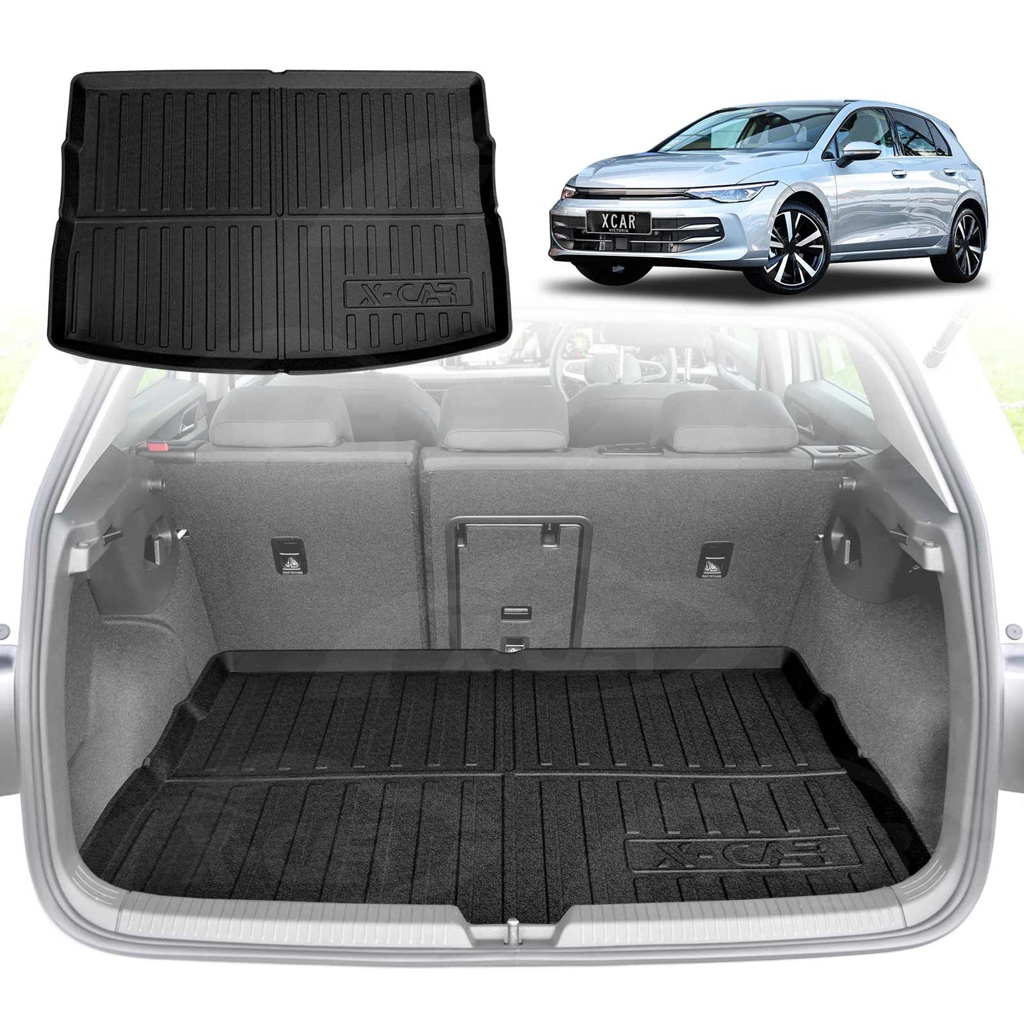 Boot Liner for Volkswagen VW Golf MK7 MK7.5 MK8 2013-Onwards Heavy Duty Cargo Trunk Cover Mat Luggage Tray