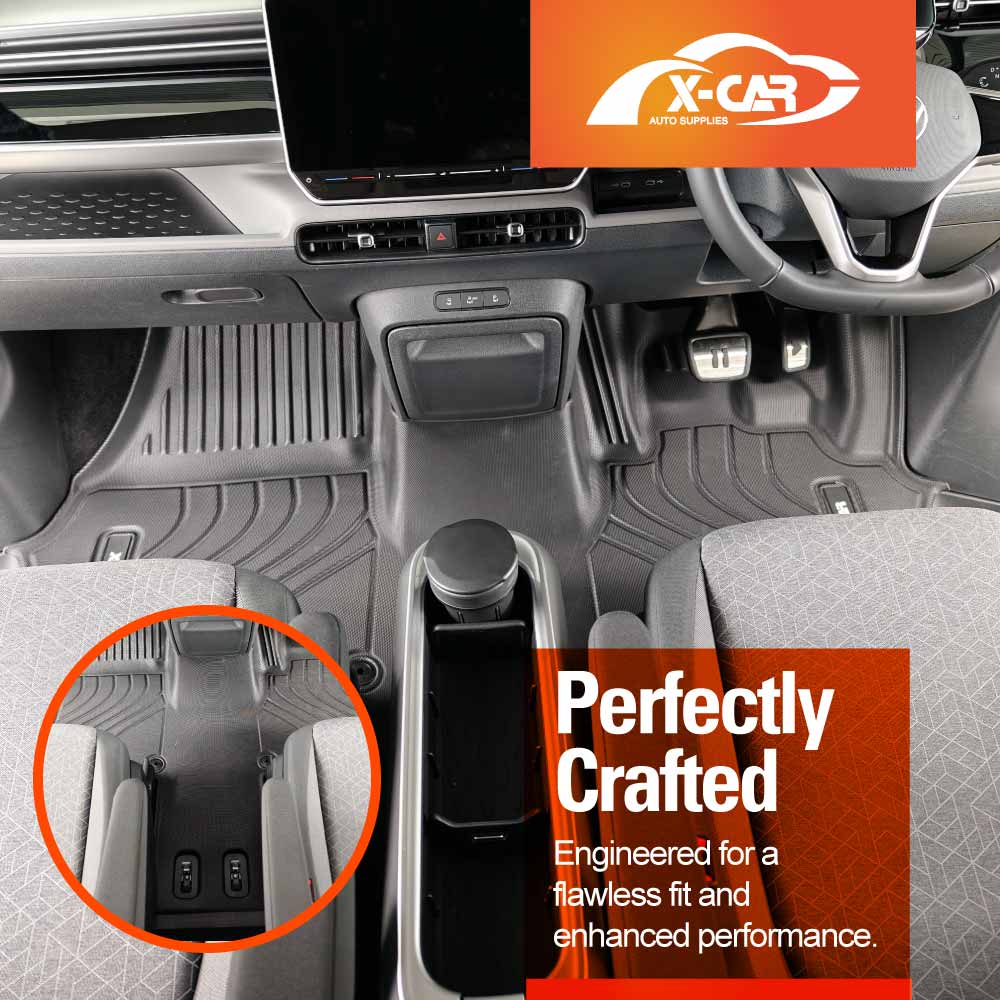 Front Row Floor Mat for Volkswagen ID. Buzz 2025-Onwards Heavy Duty All Weather Car Mats Carpet Liner