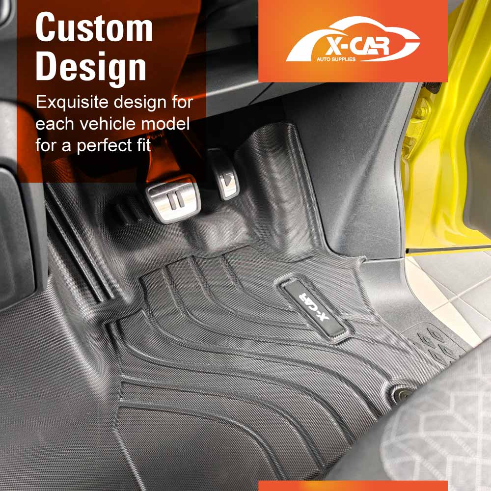 Front Row Floor Mat for Volkswagen ID. Buzz 2025-Onwards Heavy Duty All Weather Car Mats Carpet Liner