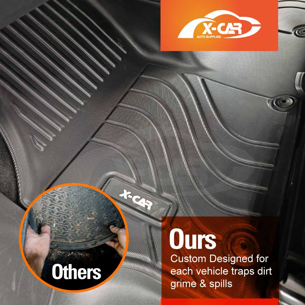 Front Row Floor Mat for Volkswagen ID. Buzz 2025-Onwards Heavy Duty All Weather Car Mats Carpet Liner